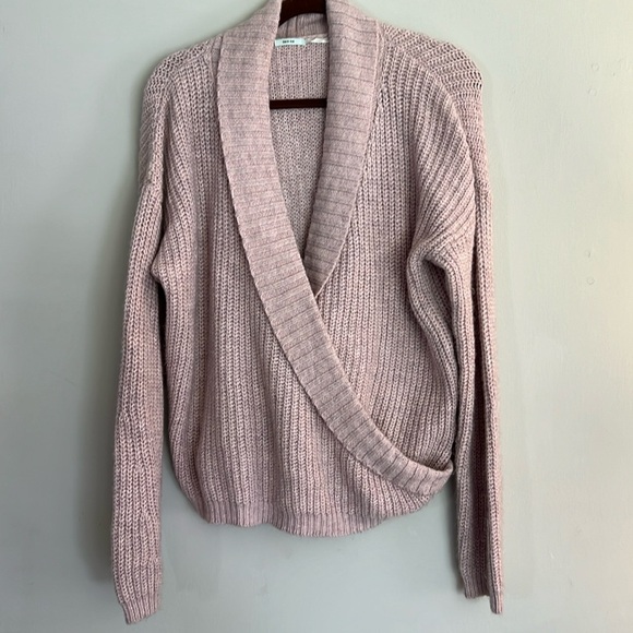 Urban Outfitters Kimichi Blue - Purple Crossover Knit Sweater​​ - Picture 2 of 4